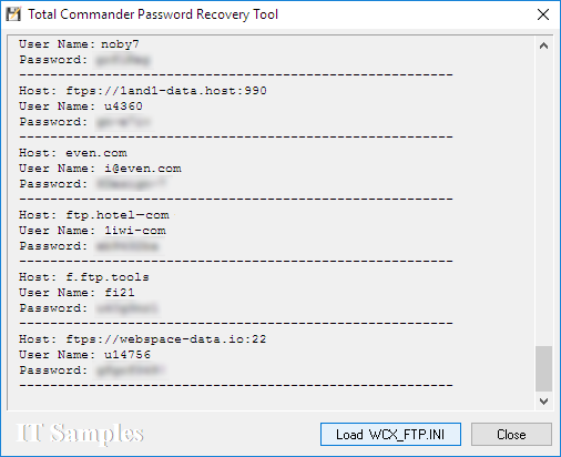 Total Commander Password Recovery Tool